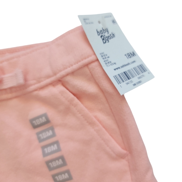 NWT Baby Oshkosh Peach Ruffle Trim Shorts 18M - Picture 4 of 5